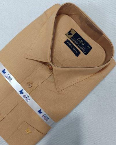 PL COTTON XLINEN DYED READYMADE SHIRT 44 FS